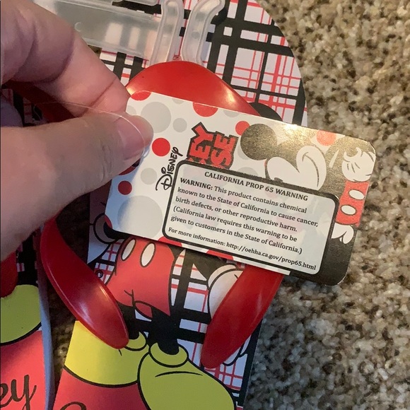 Two pairs Mickey Mouse kids flip flops - Picture 3 of 5